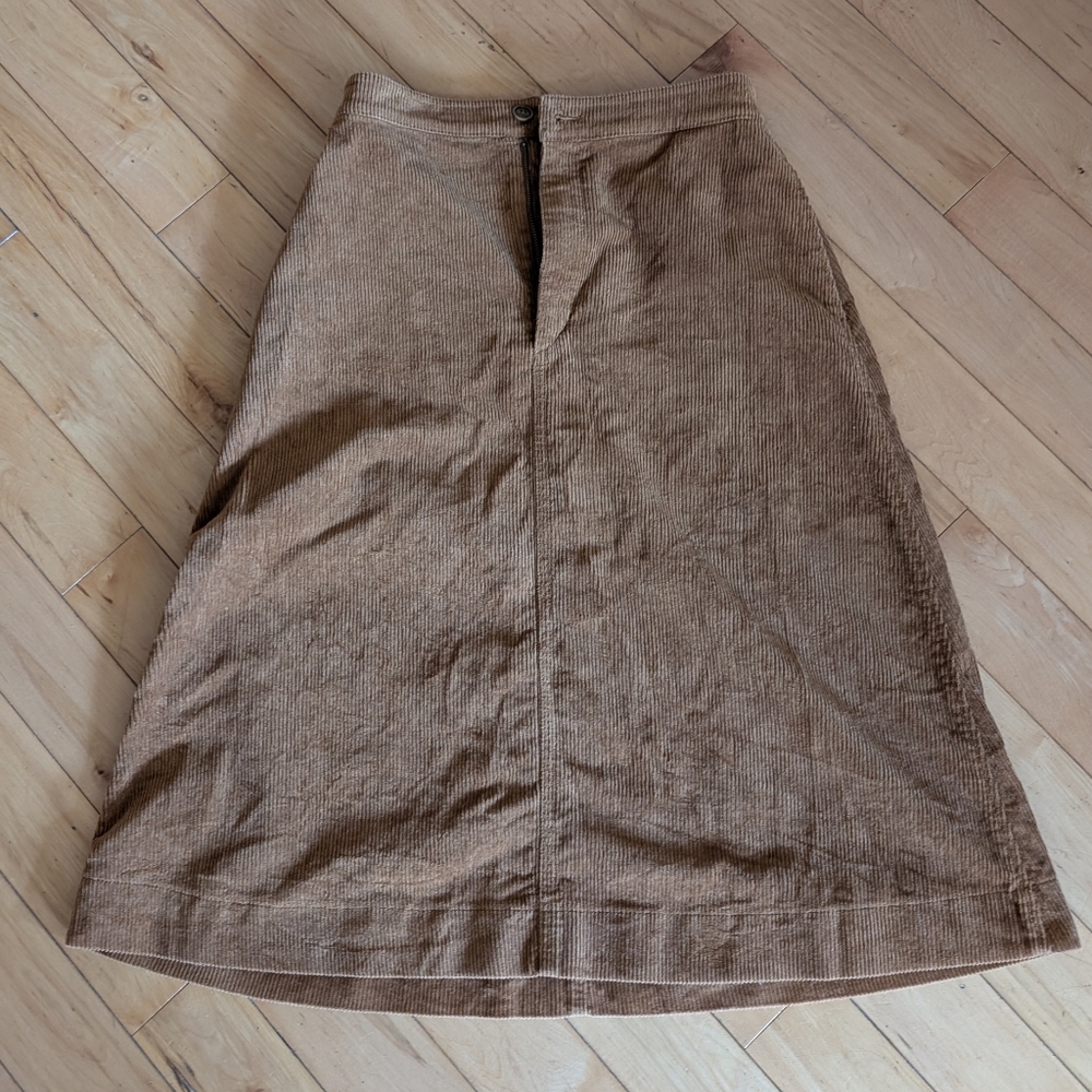 Uniqlo Tan A-Line Skirt